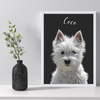 Custom Dog Vertical Framed Print
