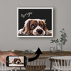 Custom Dog Horizontal Framed Print