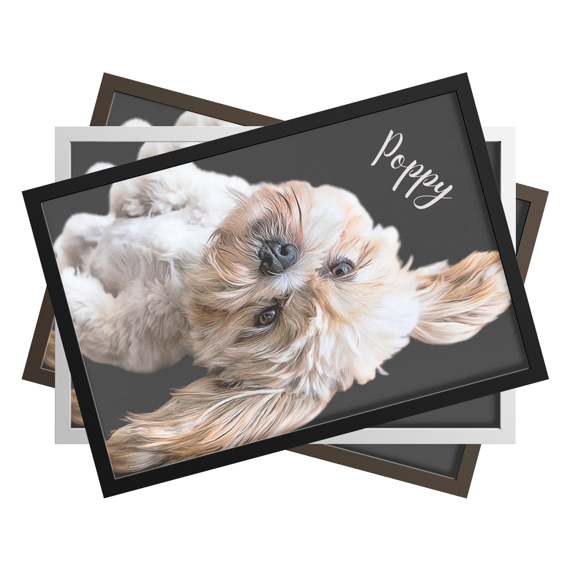 Custom Dog Horizontal Framed Print
